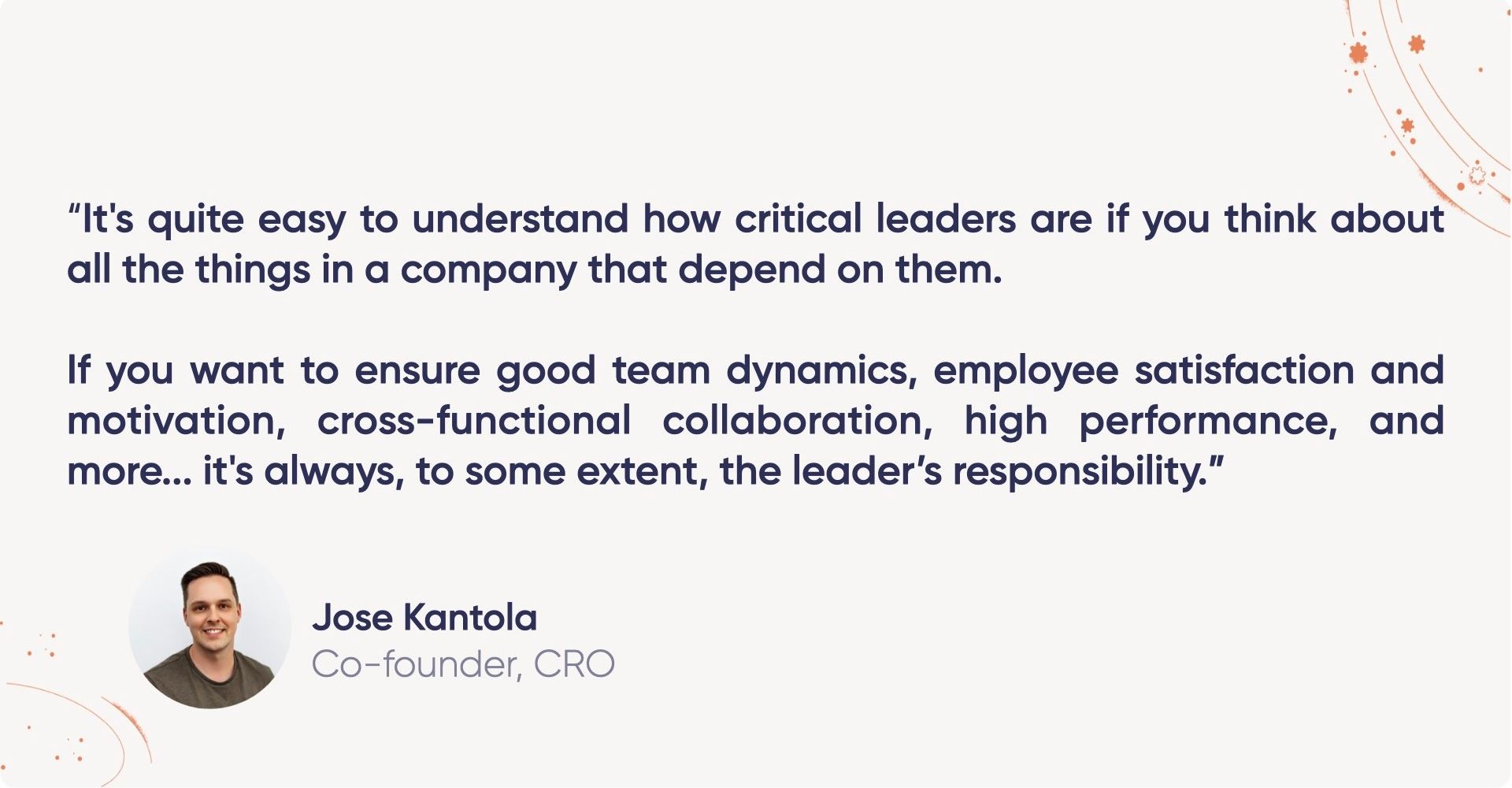 The need for strong leaders at every level