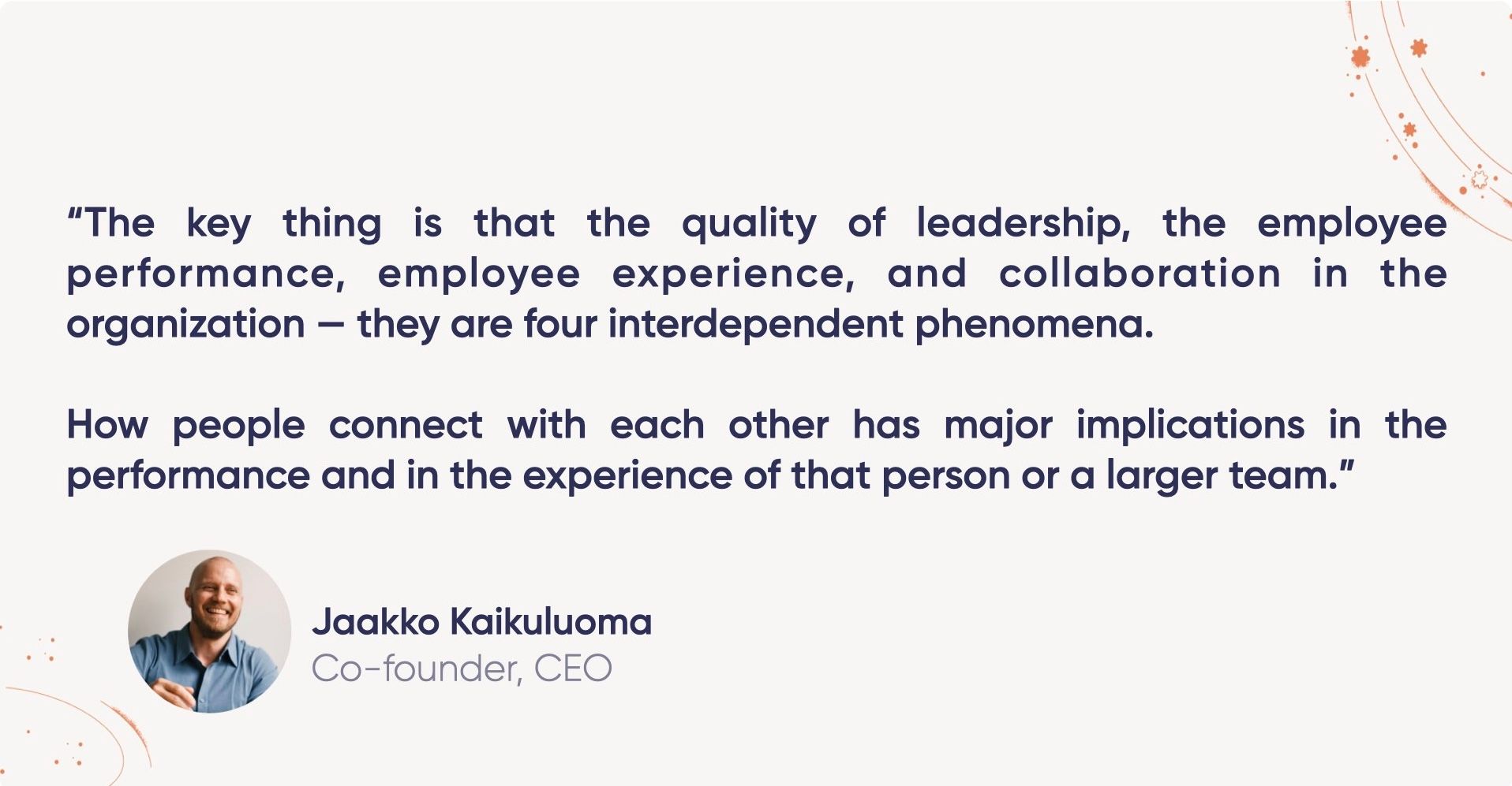 ONA interdependence with other HR categories