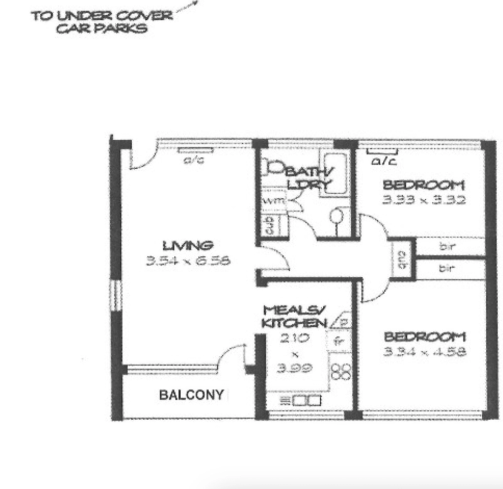 Floor plan of Unit 12/35 Sydney St, Glenside SA 5065