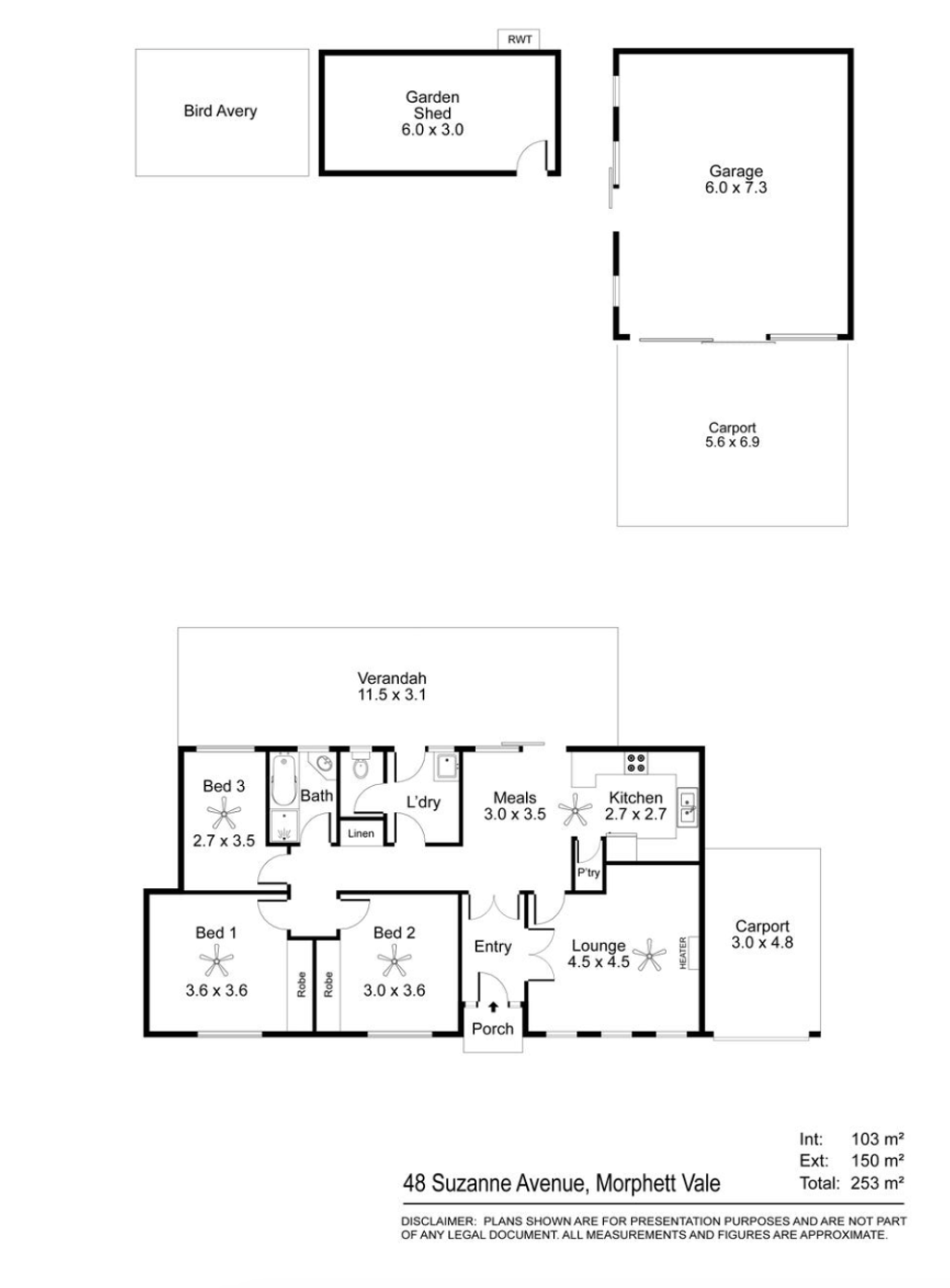 Floor plan of 48 Suzanne Ave, Morphett Vale SA 5162