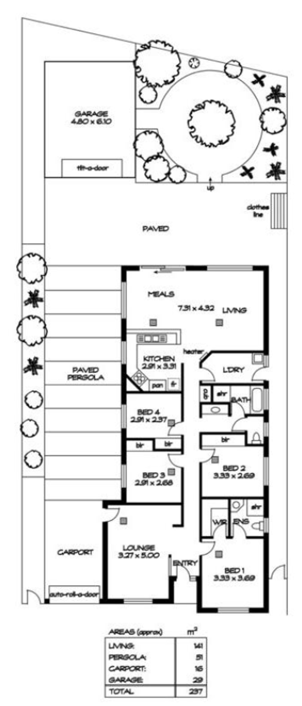 Floor plan of 2B Nepal St, Hillcrest SA 5086