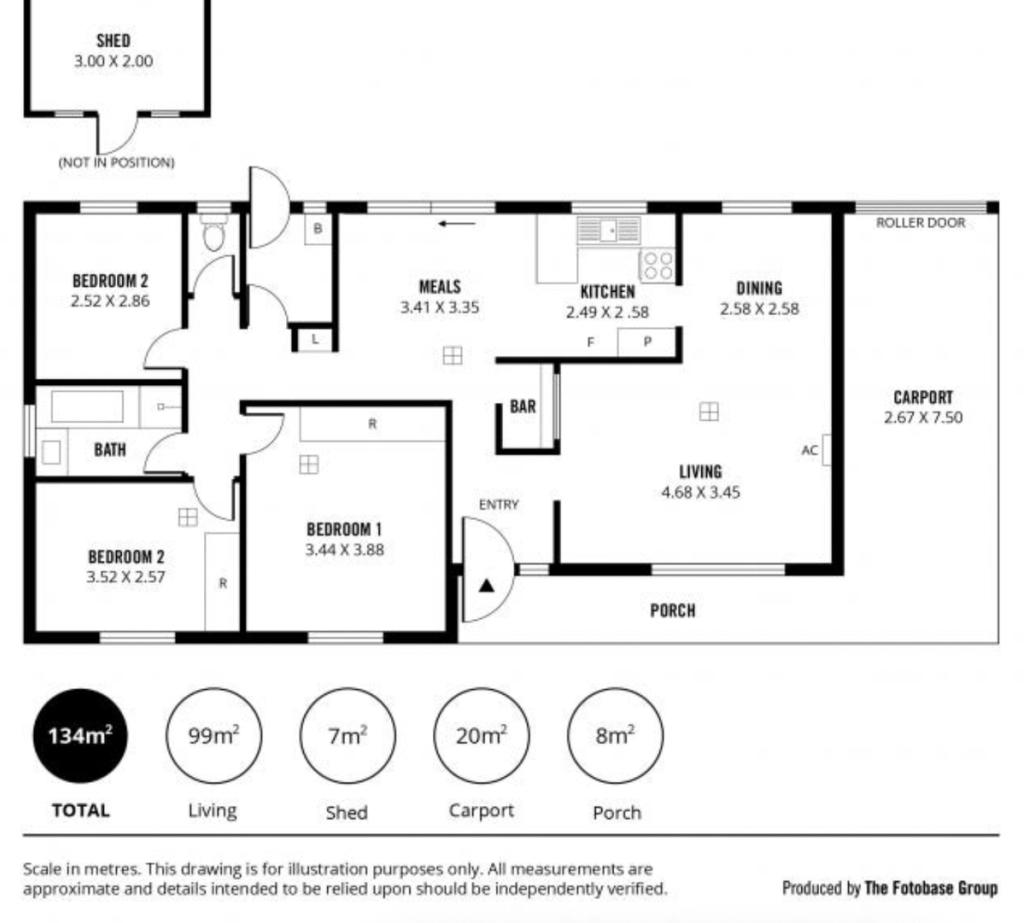 Floor plan of 9 Patterson Ct, Paralowie SA 5108