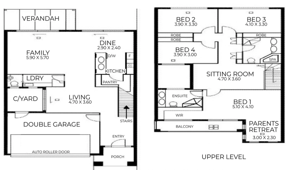 Floor plan of 40 Broadwater Cres, Mawson Lakes SA 5095