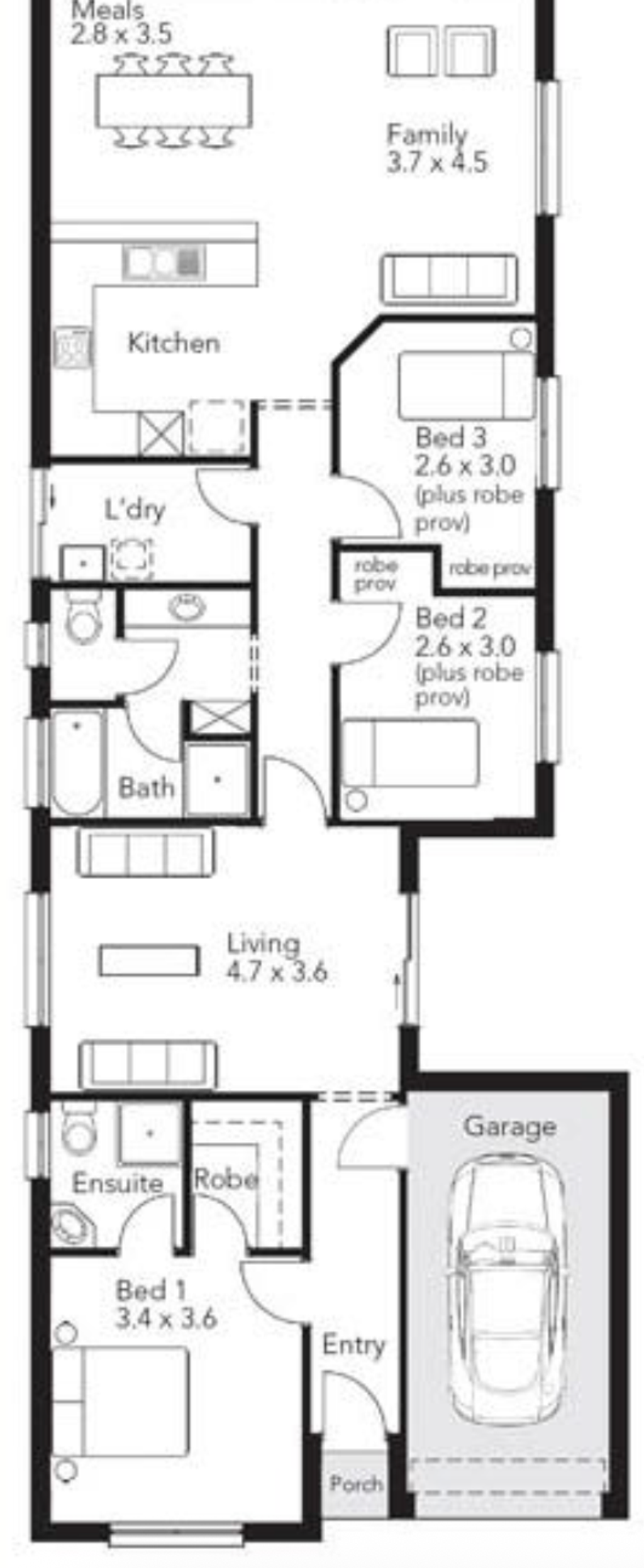 Floor plan of 4 North Ave, Northfield SA 5085
