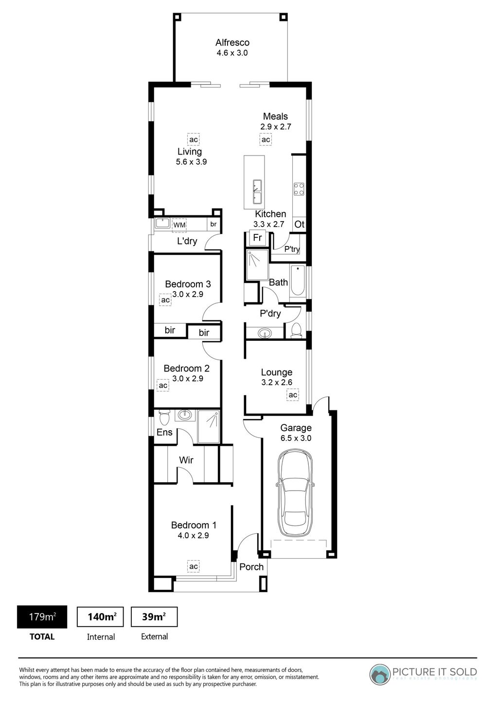 Floor plan of 54A Fosters Rd, Hillcrest SA 5086