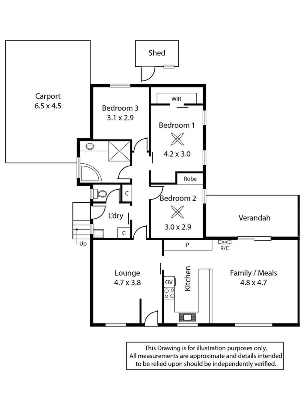 Floor plan of 4 Purbrick St, Wynn Vale SA 5127