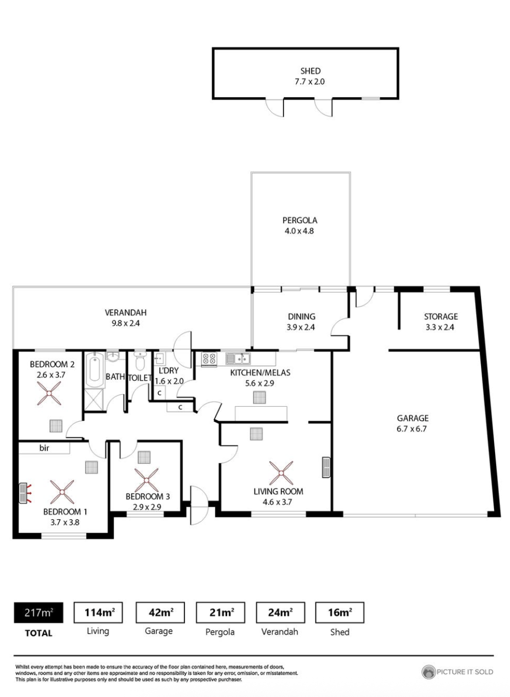 Floor plan of 9 Gum Tree Dr, Hope Valley SA 5090
