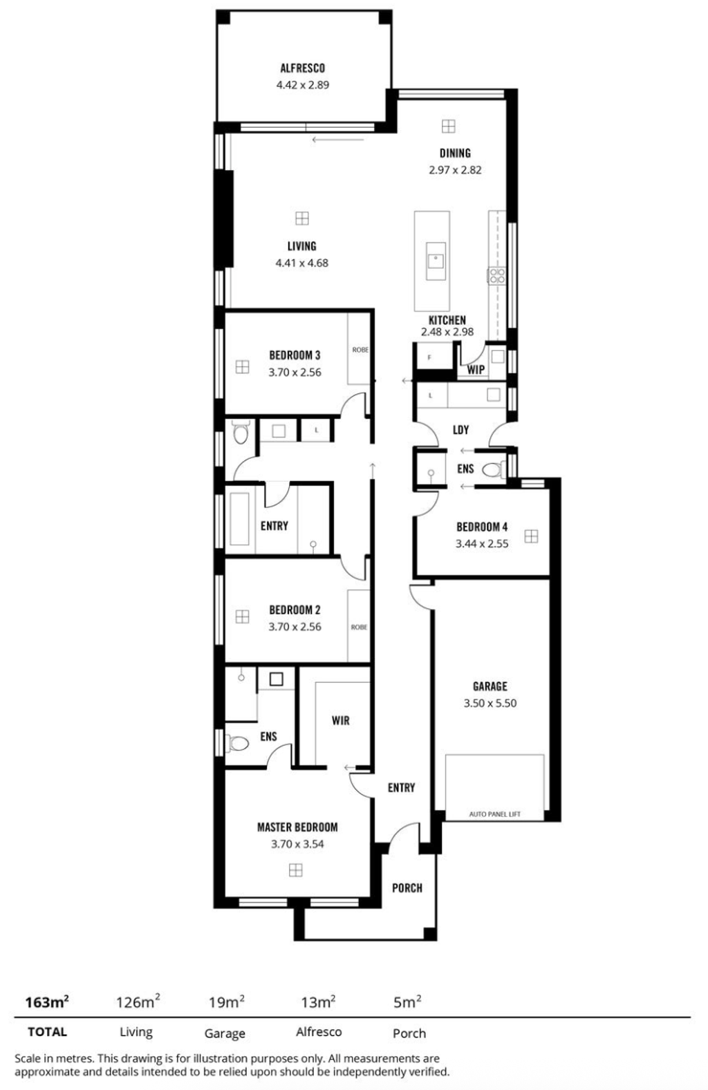 Floor plan of 25a Wilson Ave, Felixstow SA 5070