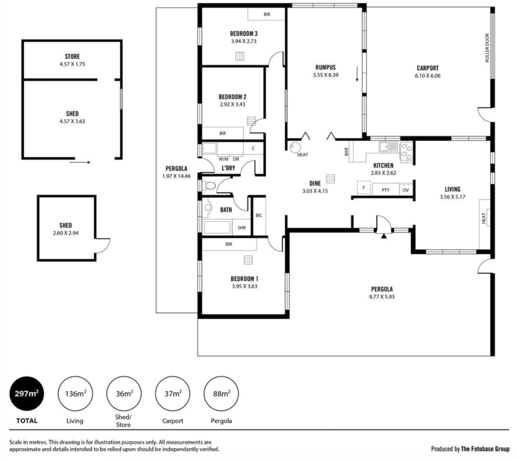 Floor plan of 18 Riordan St, Morphett Vale SA 5162