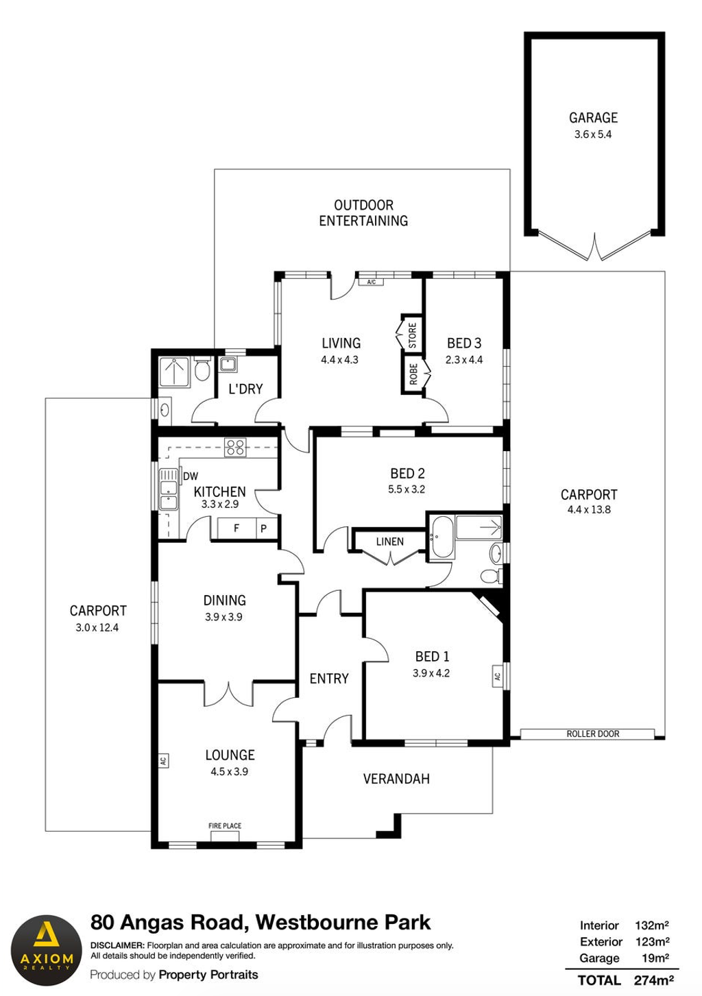 Floor plan of 80 Angas Rd, Westbourne Park SA 5041