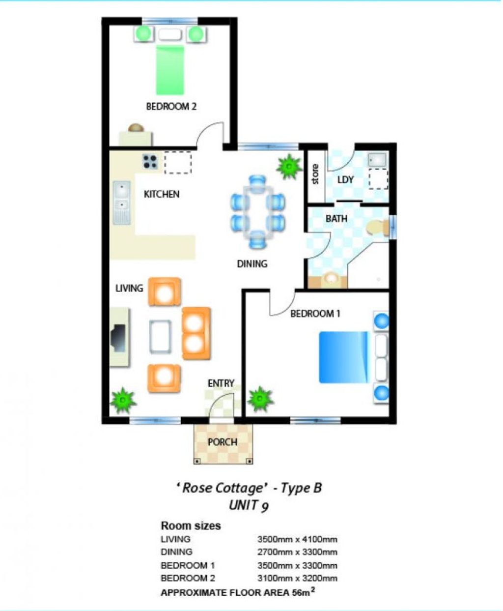Floor plan of Unit 11/133 Frost Rd, Salisbury South SA 5106