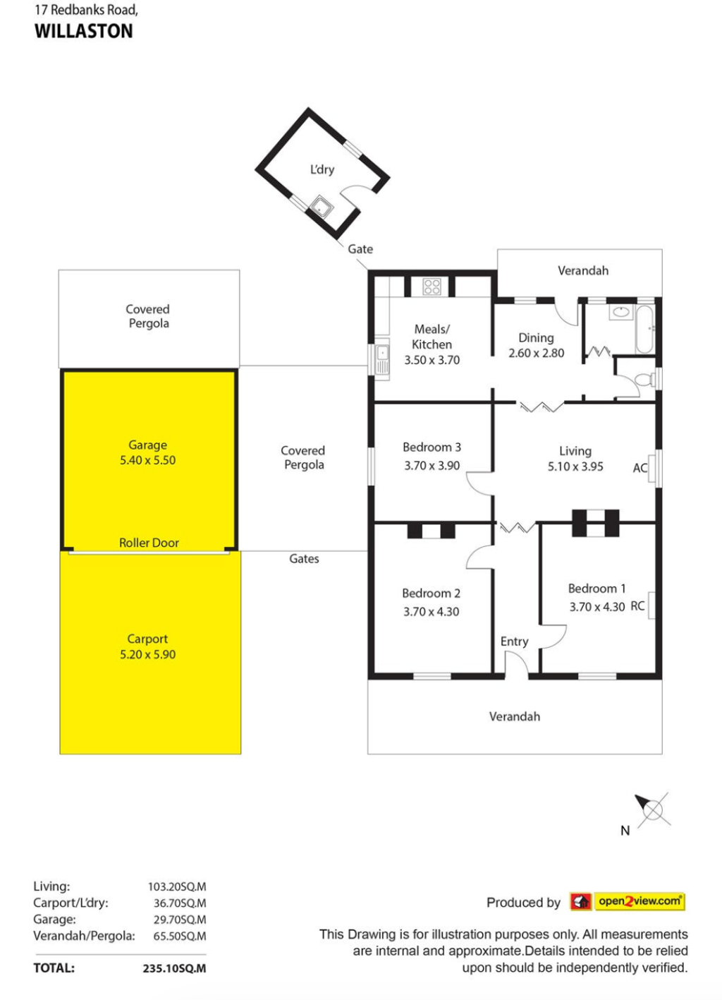 Floor plan of 17 Redbanks Rd, Willaston SA 5118