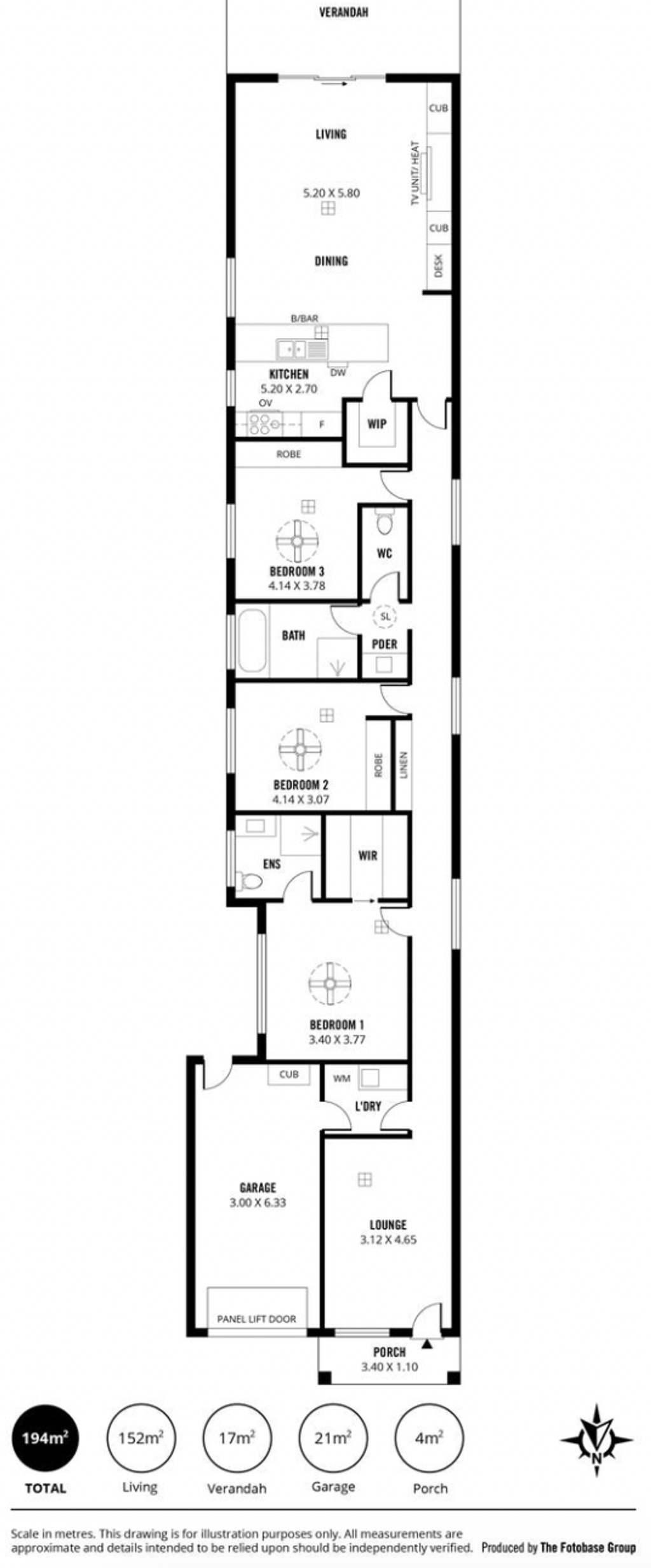 Floor plan of 100/5 Selkirk Ave, Clearview SA 5085