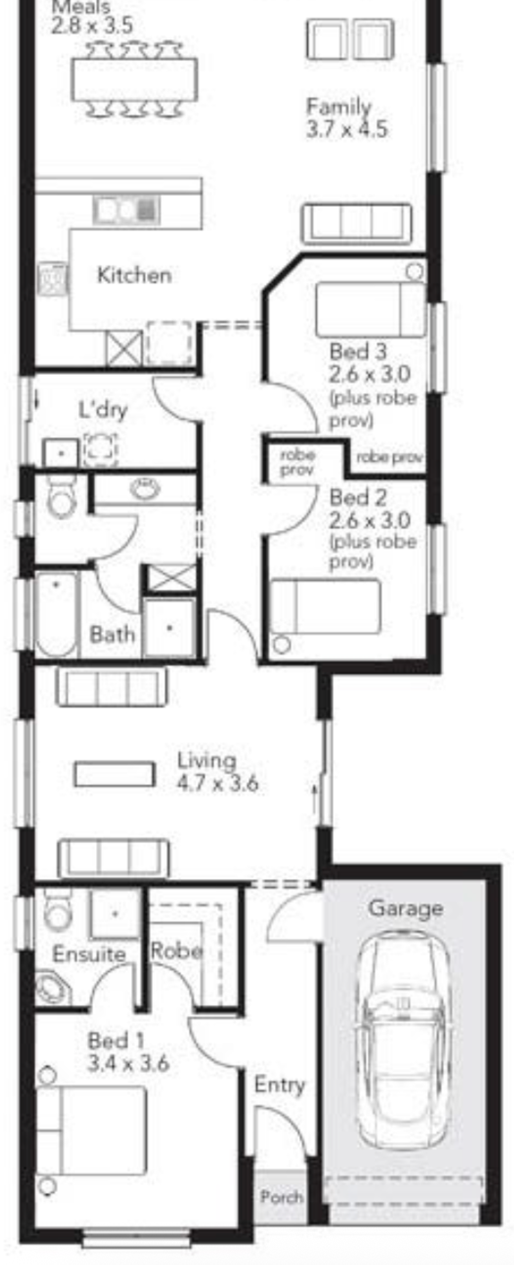 Floor plan of 16 Learmonth Terrace, Enfield SA 5085