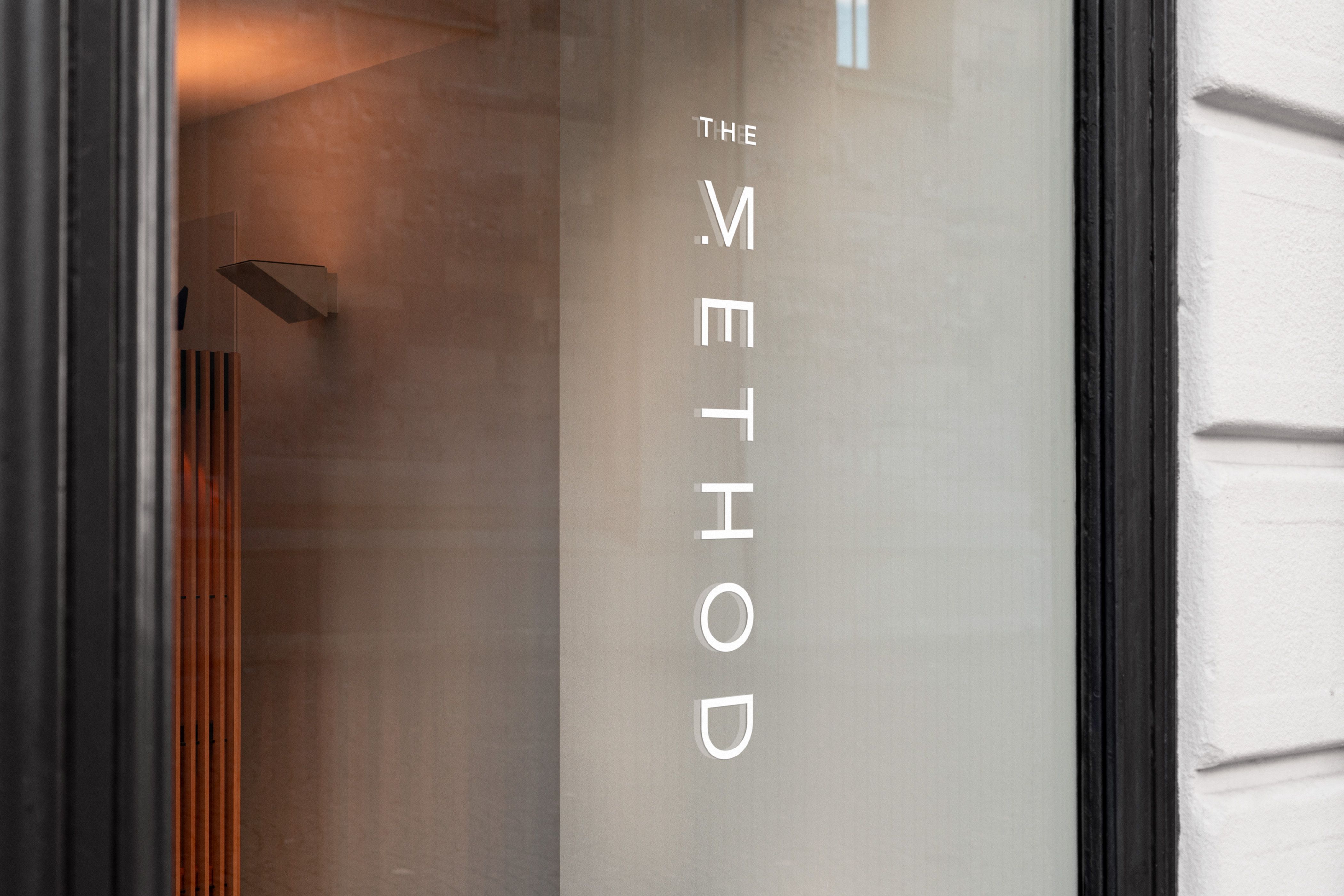 Front window of a new west-end wellness centre 