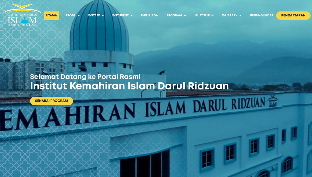Institut Kemahiran Islam Darul Ridzuan - corporate Web Design Malaysia