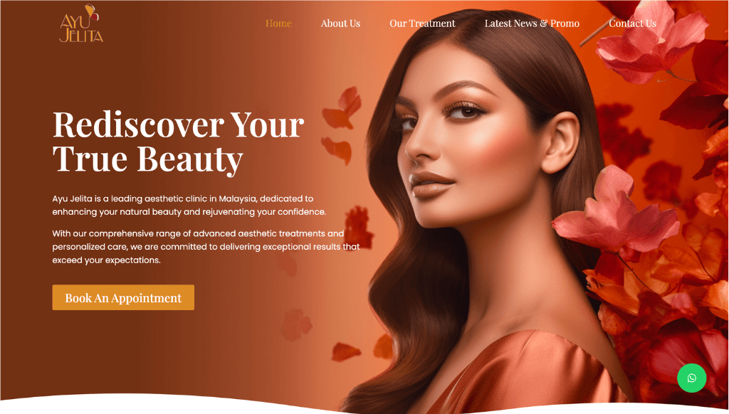 Klinik Ayu Jelita - corporate Web Design Malaysia