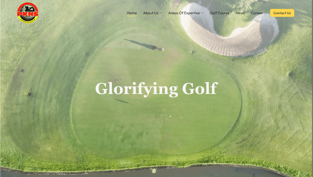PKNS Golf - corporate Web Design Malaysia