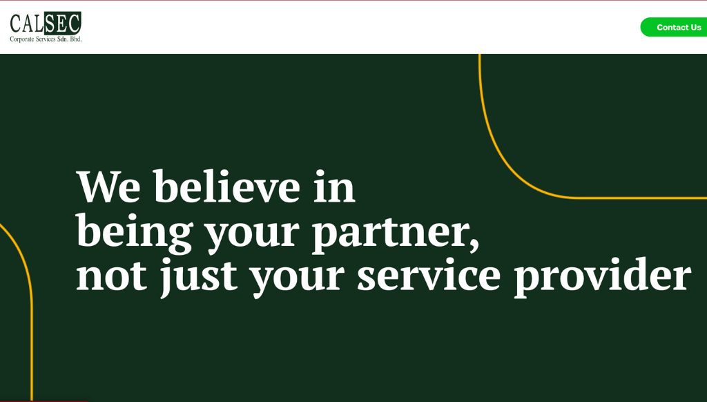 Calsec - corporate Web Design Malaysia