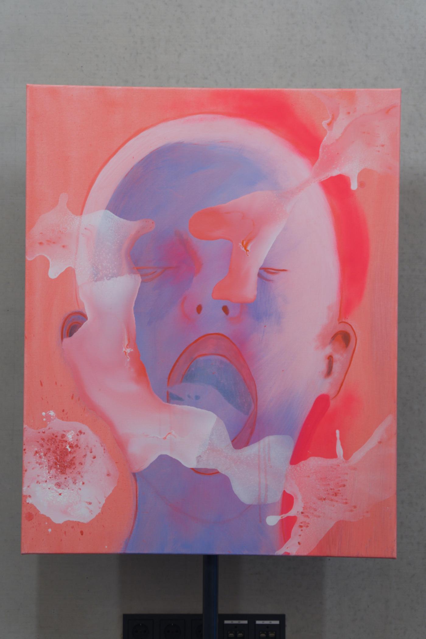 lolly p acryl auf leinwand