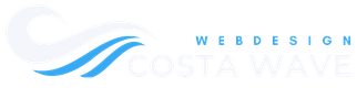 Logo Costa wave web design dark background
