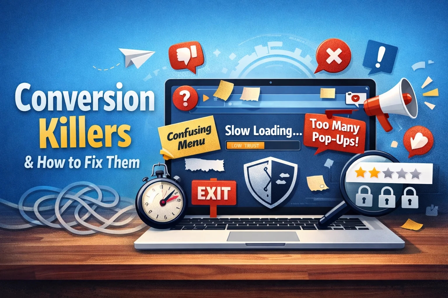 5 Conversion killers on your website and how to fix them