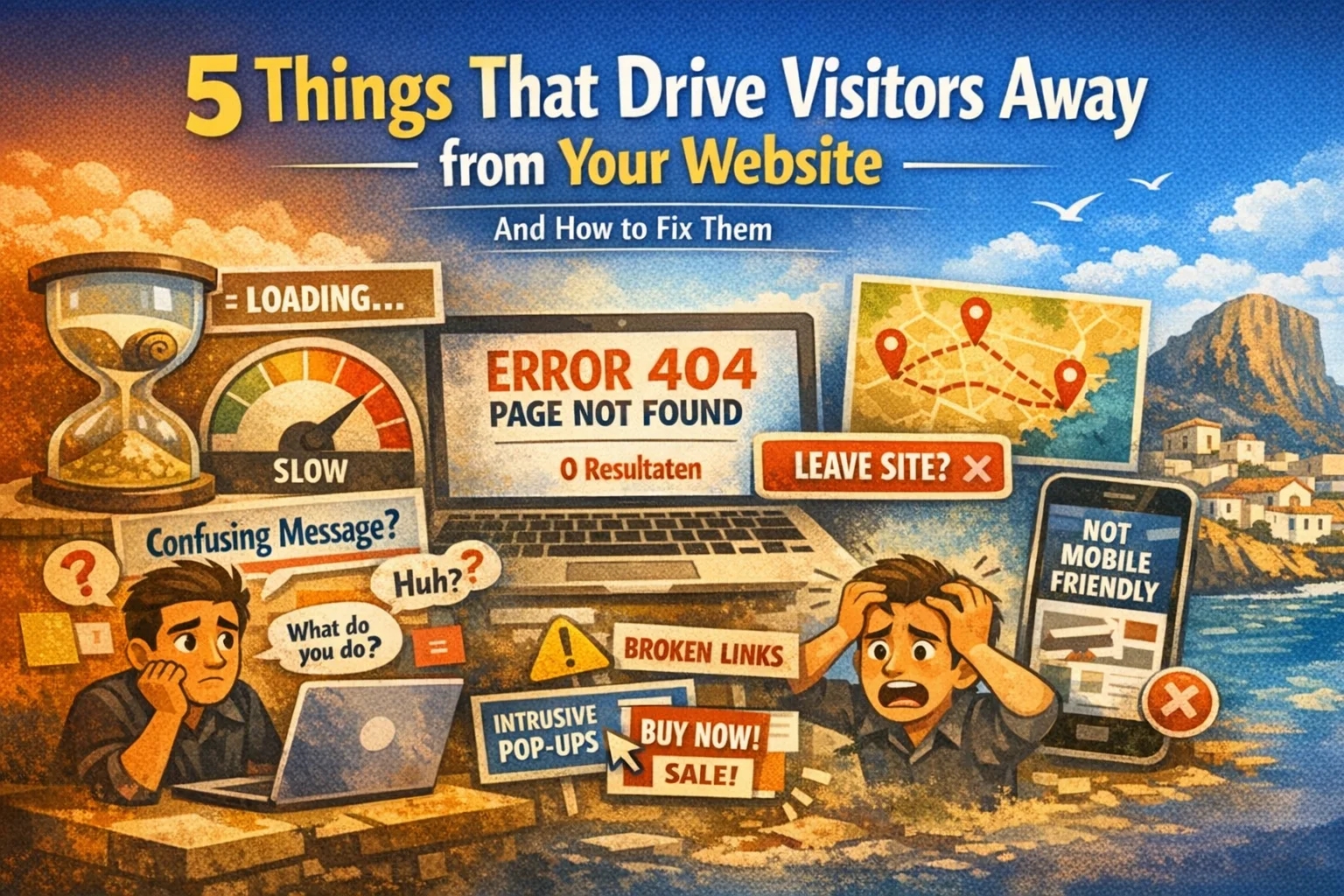 5 things that drive visitors away from your website (and how to fix them)