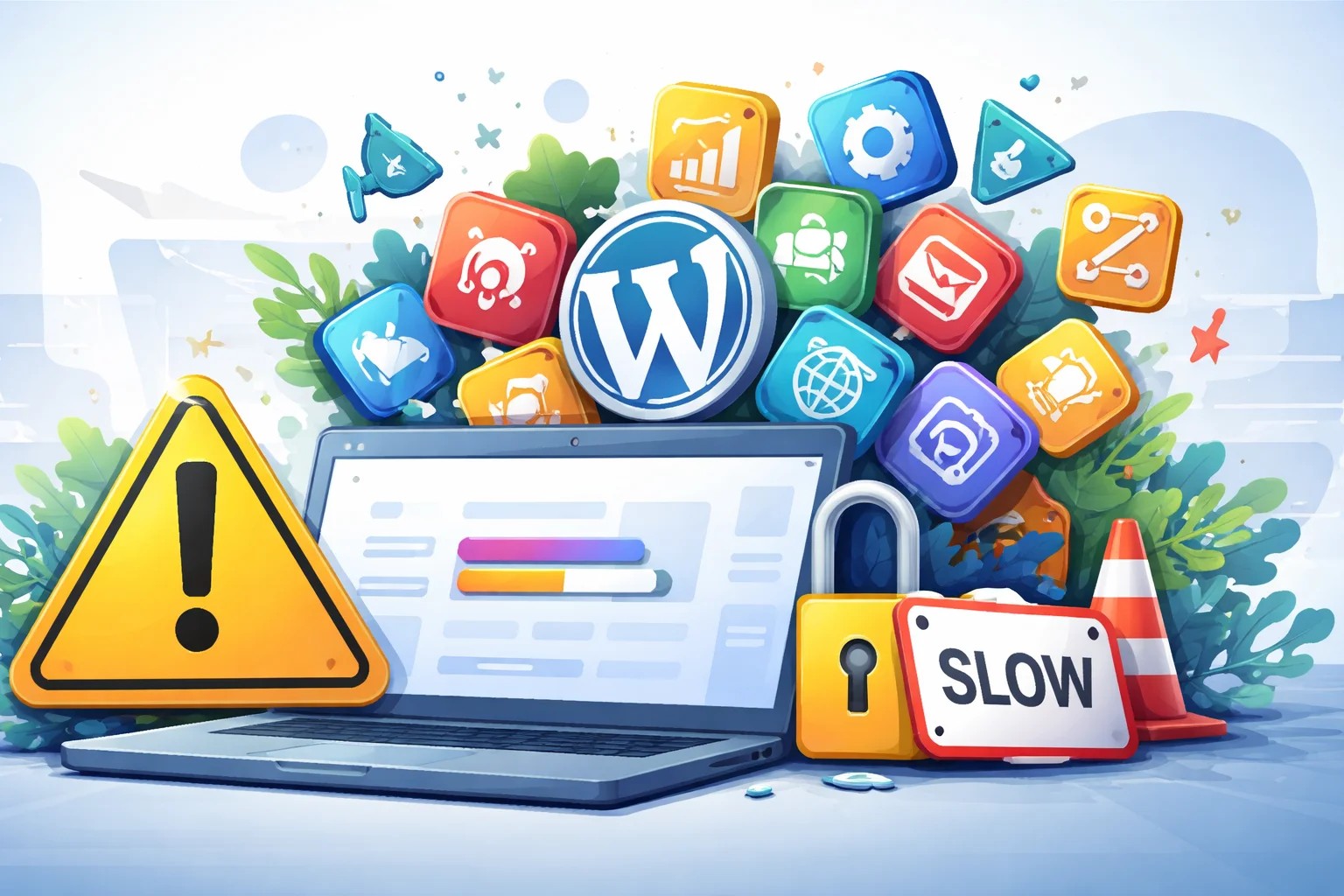 Too many WordPress plugins slow down and weaken your site