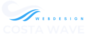 Logo Costa wave web design dark background
