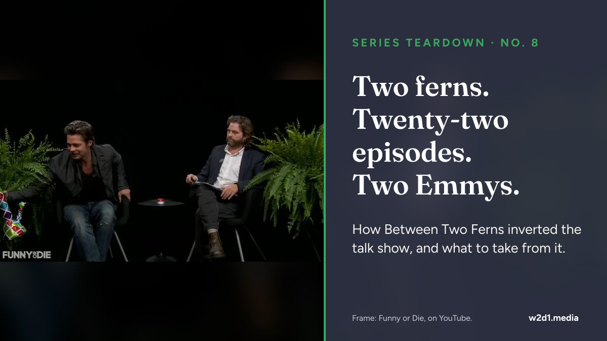 How Between Two Ferns made 22 episodes in ten years and still moved a government website
