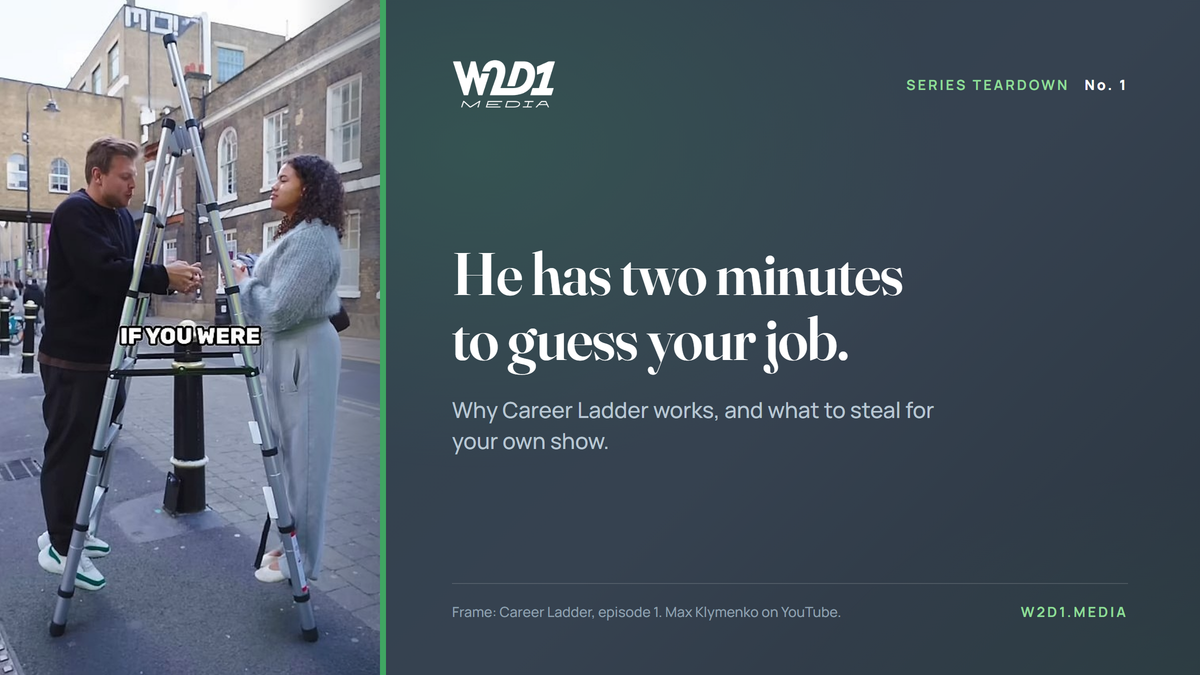 Series Teardown: how Career Ladder turned a stepladder into the most copied format on TikTok