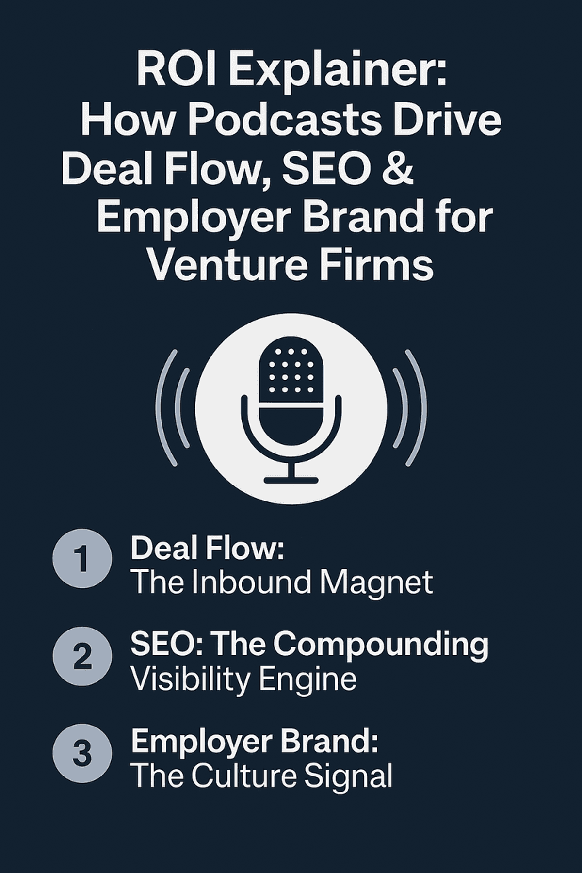 ROI Explainer: How Podcasts Drive Deal Flow, SEO & Employer Brand for Venture Firms