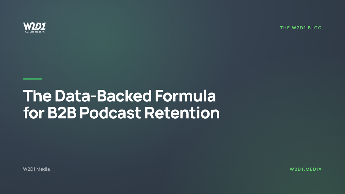The Data-Backed Formula for B2B Podcast Retention (What a Full-Season Analysis Actually Reveals)