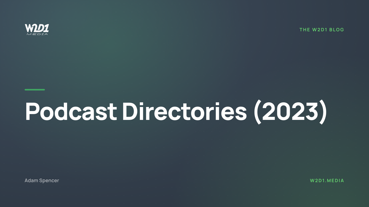 Podcast Directories (2023)