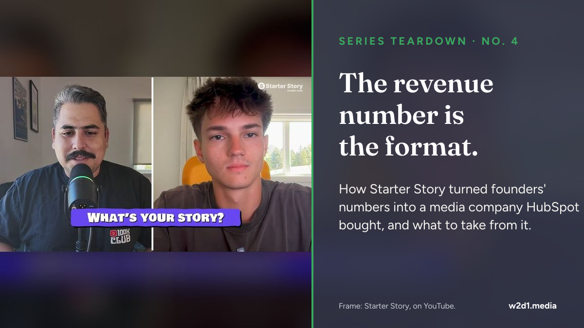How Starter Story turned a founder's revenue number into a media company HubSpot bought