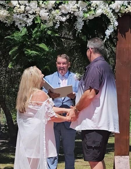 Mark speaking during a ceremony