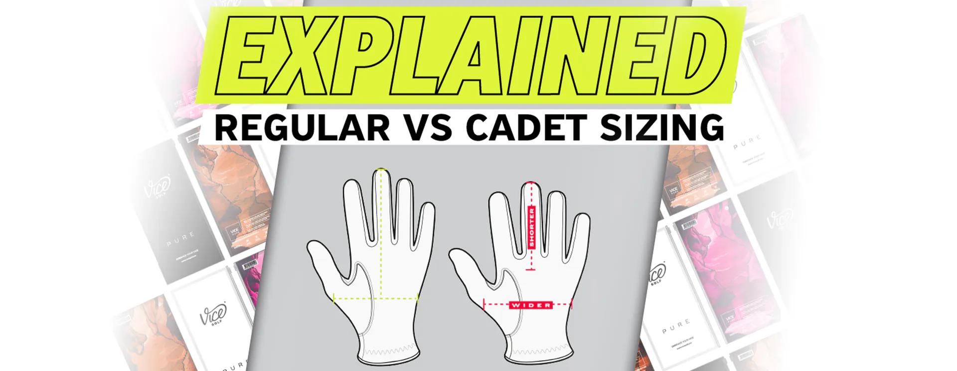 Regular vs. Cadet Golf Glove Sizing