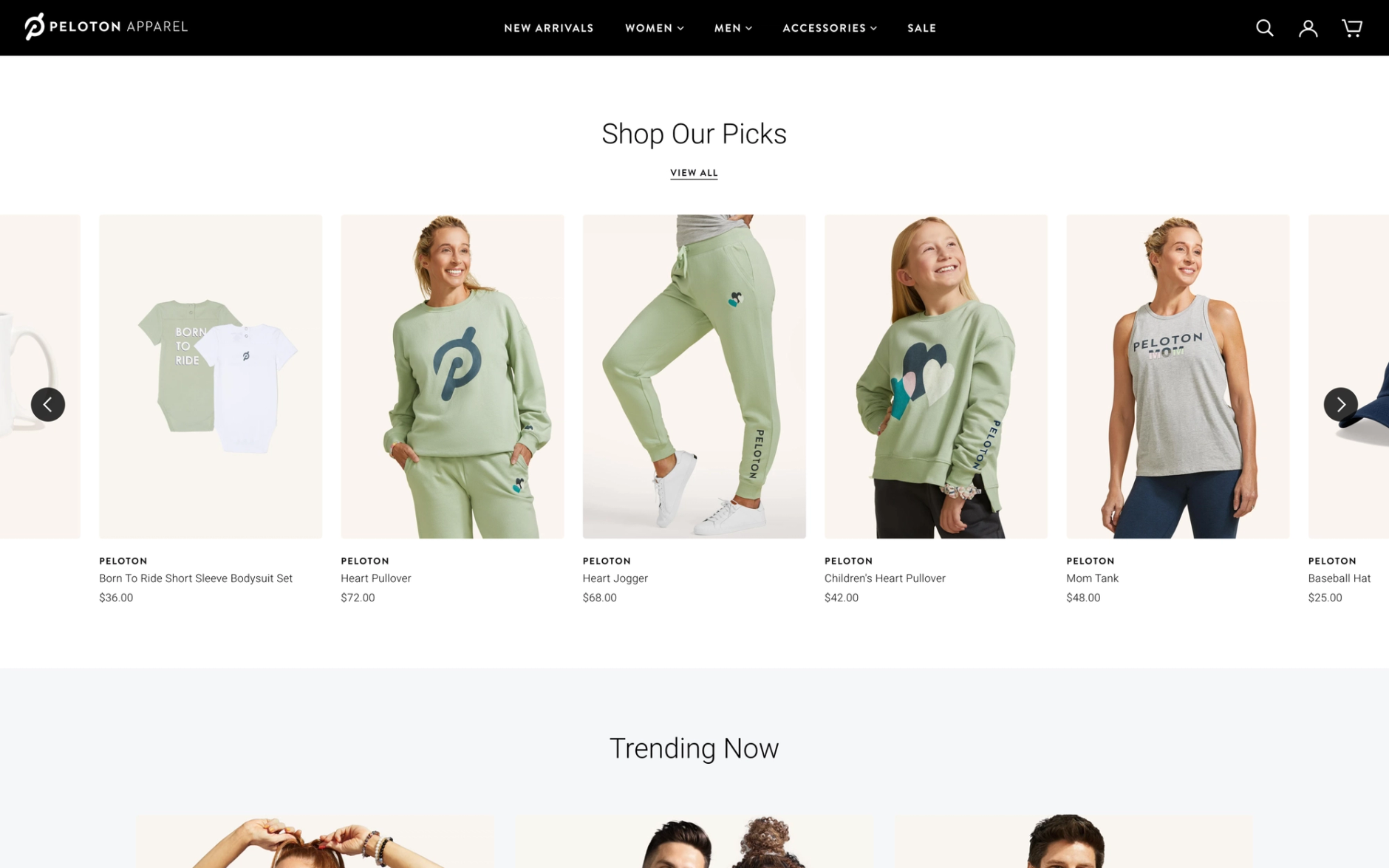 Peloton Website