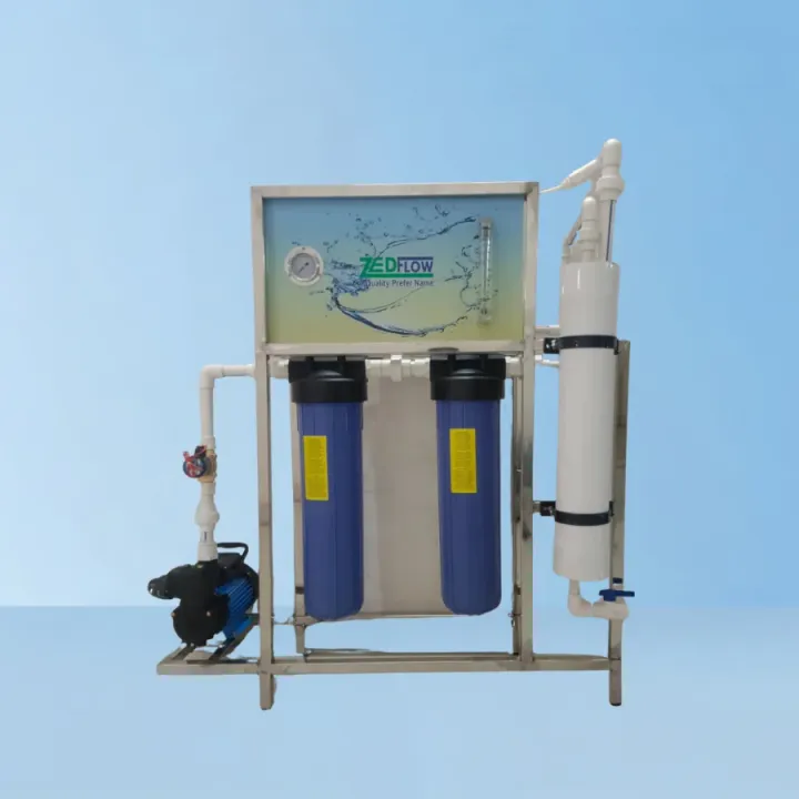 Zed Flow 100 LPH Industrial Reverse Osmosis Plant