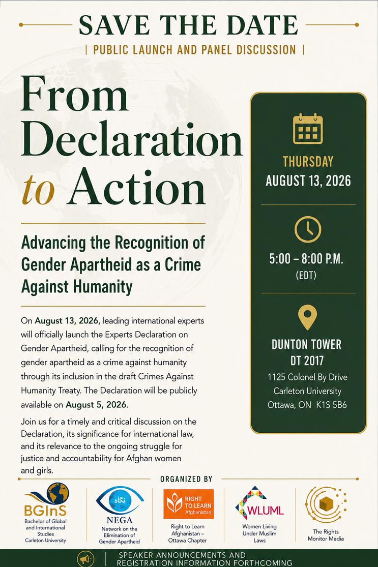 Flyer for From Declaration to Action Event on August 13th, 2026