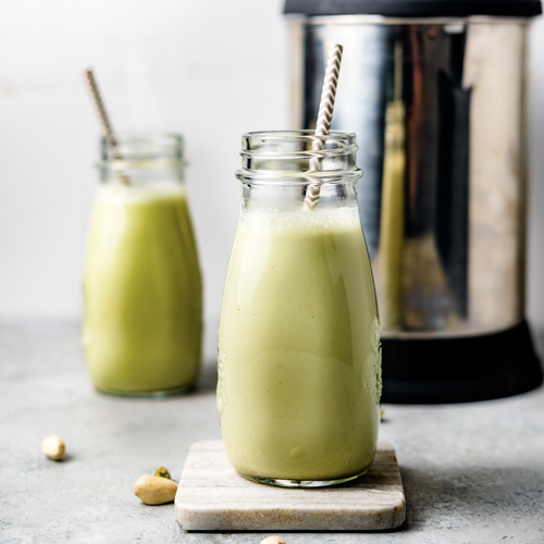 Nutrient-rich homemade Pistachio Milk recipe by Almond Cow