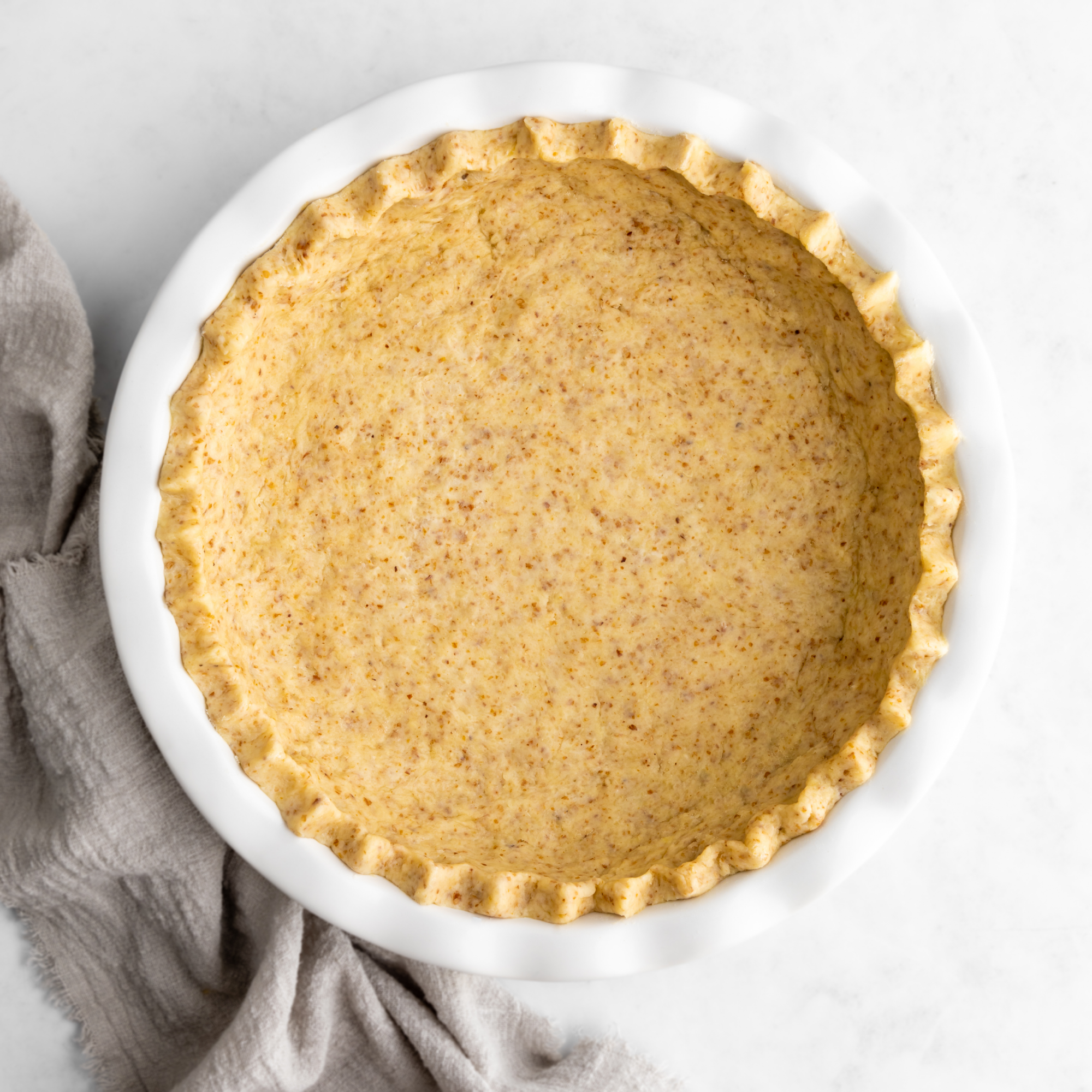 Pie crust featuring almond pulp from the Almond Cow