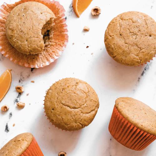 Orange Vanilla Hazelnut Muffins
