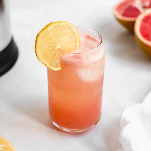 Small Batch Grapefruit Lemonade served fresh, showcasing natural ingredients