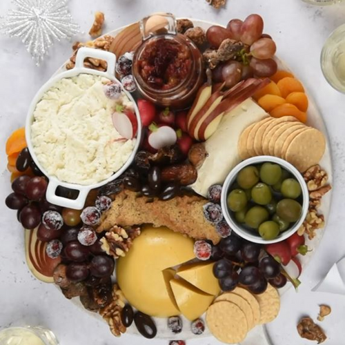 DIY Almond Cow Cheese Board using variety Almond milk recipes