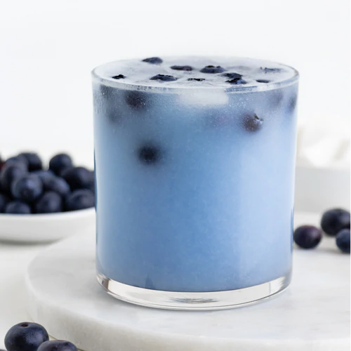 Delicious Blueberry Coconut Cooler made with Almond Cow machine