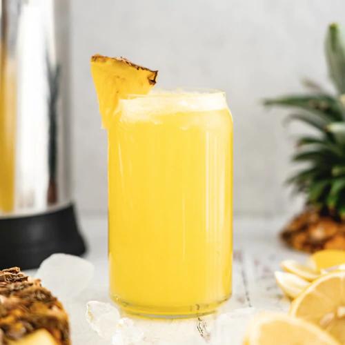 Handmade refreshing Small Batch Pineapple Lemonade using Almond Cow