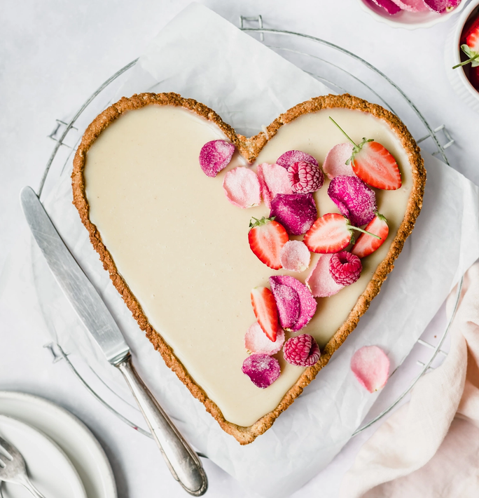 Berry Rose White Chocolate Tart