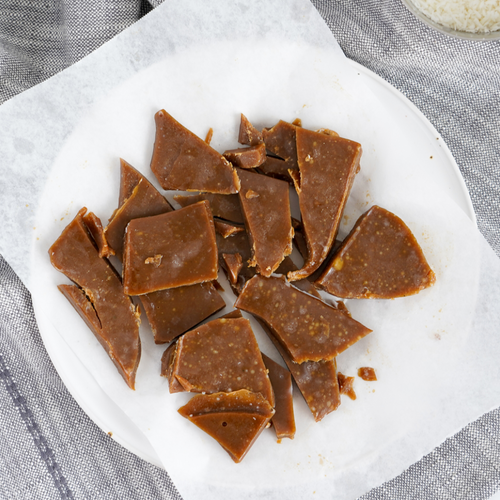 Easy-to-make coconut caramels using Almond Cow machine