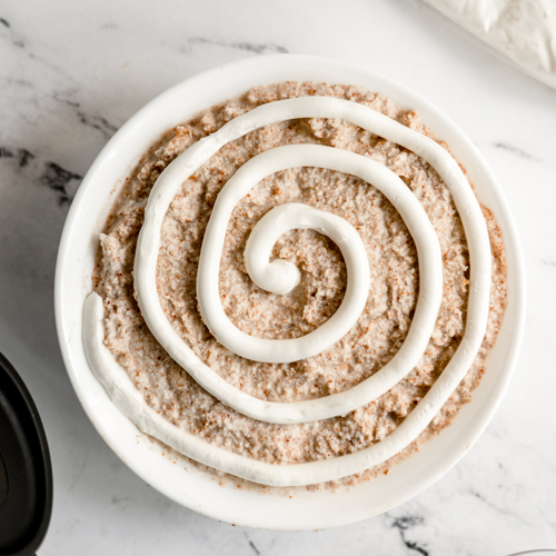 Delicious and quick Cinnamon Roll Pulpmeal made with leftover pulp from Almond Cow
